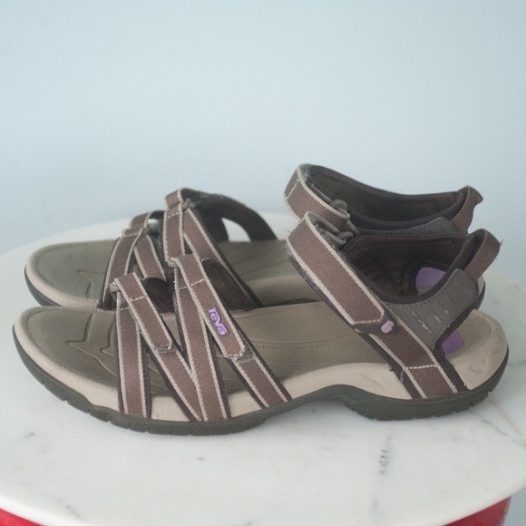 SOLD TEVA Tirra Brown Strappy Hiking Sandals - Picture 4 of 11